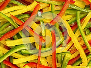 Julienned vegetables