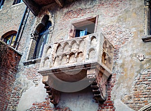 Juliet's balcony in Verona, Italy