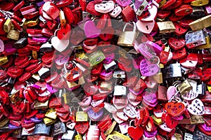 Juliet`s House In Verona, Italy. Many colourful love padlocks at the wall of Juliet`s house, Verona, Italy. romantic pattern