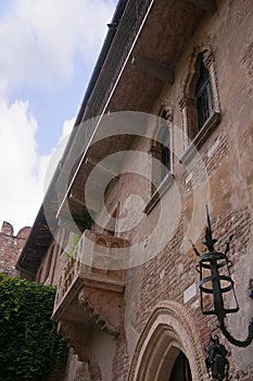 Juliets balcony in Verona Italy