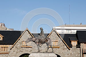 Julio A. Roca Statue - Bariloche - Argentina photo