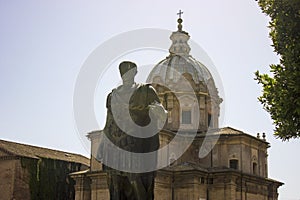 Julius Casar statue in Rome