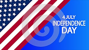 July 4 horizontal banner usa independence day