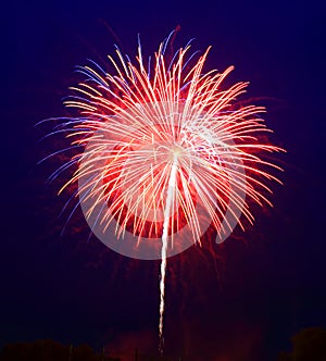 The July 4th fireworks photo