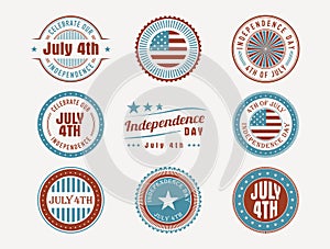 July 4th stamps and seals