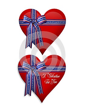 July 4Th and Valentine hearts