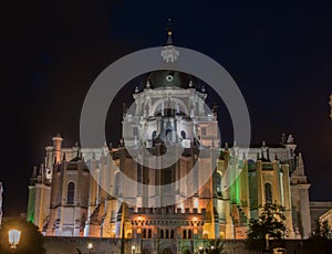 July 08, 2020. Almudena Cathedral. Madrid.