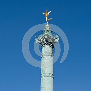 The July Column or Colonne de Juillet is a monumental column in Paris