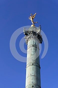 July Column on Place de la Bastille in Paris against the sky
