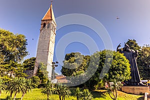 July 19, 2016:  Gregory of Nin and the church in the old town of Split, Croatia photo