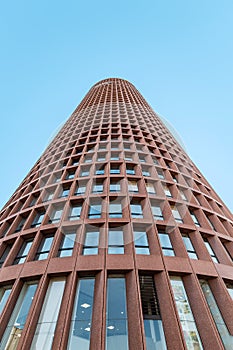 Tower of Tour de la Part Dieu with Radisson Blu Hotel and bank department