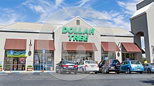 July 21, 2020 Milpitas / CA / USA - Dollar Tree store entrance; Dollar Tree Stores, Inc., is an American chain of discount variety