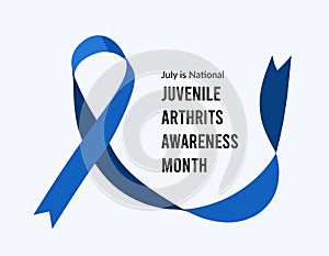 July is National Juvenile Arthrits Awareness Month. Vector illustration