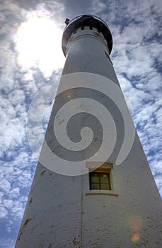 Wind Point Lighthouse In Racine Harbor In The U.S. State of Wisconsin