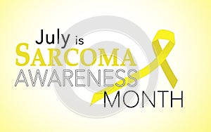 July is sarcoma awareness month photo