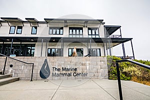 July 4, 2019 Sausalito / CA / USA - The Marine Mammal Center located in Marin Headlands in North San Francisco bay; the center is