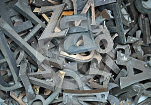 Jumble of letters photo