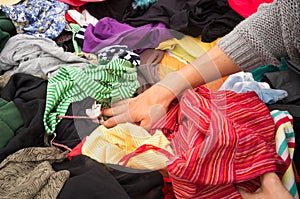 Jumble sale stall photo