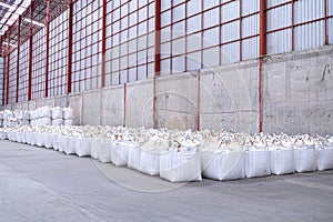 Jumbo bags of rice Is a rice storage system And easy to transport and count photo