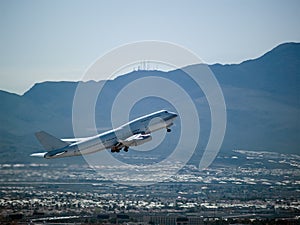 Jumbo jet takeoff