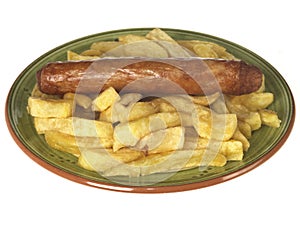 Jumbo Sausage and Chips