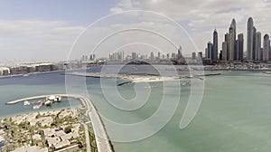 Jumeirah Palm Island, aerial view of Dubai - UAE