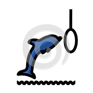 Jump Dolphin Icon