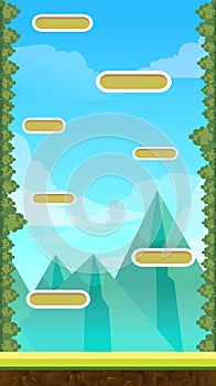 Jump Game User Interface Design For Tablet