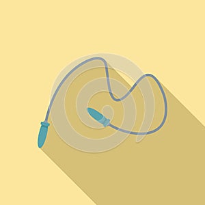 Jump rope icon, flat style