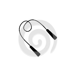 The jump rope icon, illustration, 