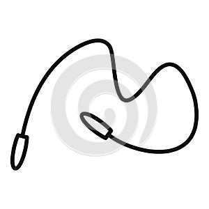 Jump rope icon, outline style