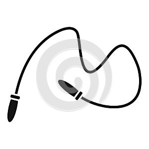 Jump rope icon, simple style