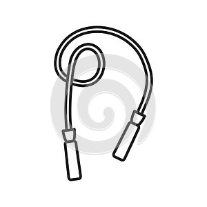 Jump rope linear icon