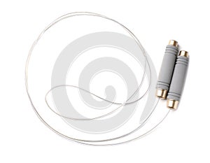 Jump rope on white background