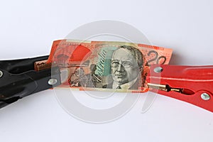 Jump start my finances. Australian $20 note getting jump started