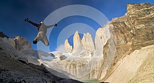 Jump at Torres Del Paine