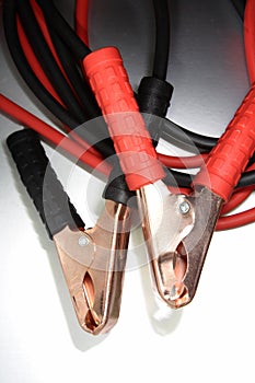 jumper cable leads/clamps photo