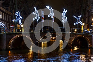 Jumper over the canal at Amsterdam