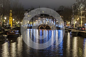 Jumper over the canal at Amsterdam