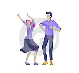 Jumping character in various poses. Group of young joyful laughing people jumping with raised hands. Happy positive young men and