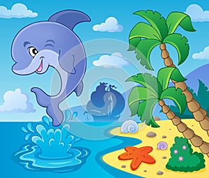 Jumping dolphin theme image 4