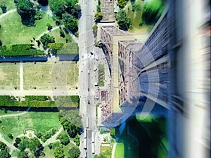Jumping from Eiffel Tower photo