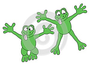 Jumping frogs