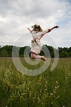 Jumping girl