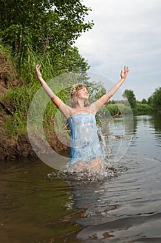 Jumping girl