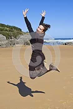 Jumping girl