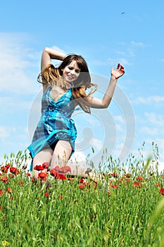 jumping girl