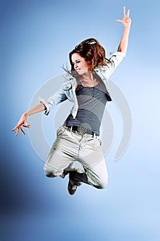 Jumping girl