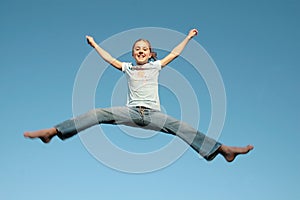 Jumping girl