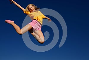 Jumping girl